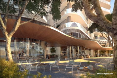 Waterbank Pearl_EA01_Amenity Render_Detail Archival image from Waterbank & Lend Lease