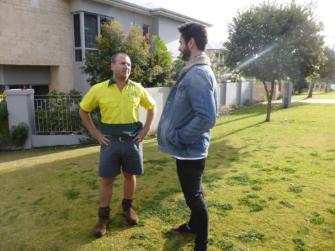 Archival image from Jim’s Mowing – Managing Weeds