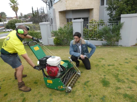 Archival image from Jim’s Mowing – Managing Weeds