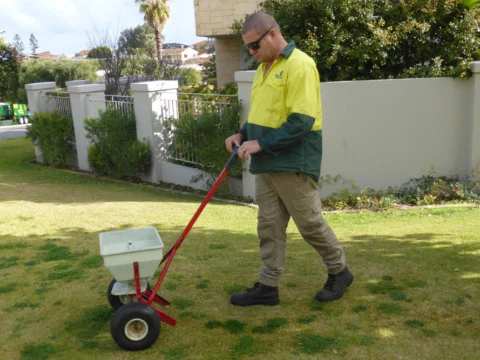 Archival image from Jim’s Mowing – Managing Weeds