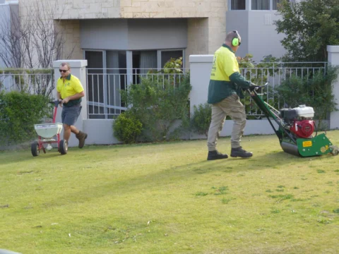 Archival image from Jim’s Mowing – Managing Weeds