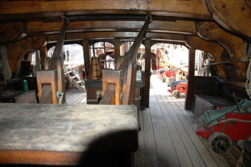 4 Archival image from Duyfken Replica commences Twilight Sailing on the Swan River