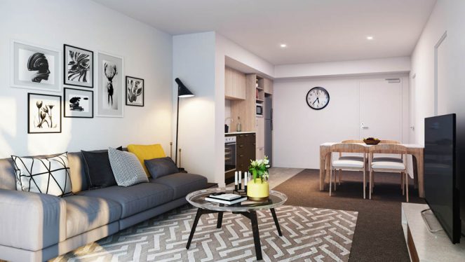 1 Bed Type A - Apt 73 - Living and Dining
