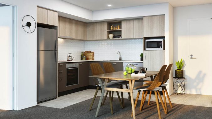 Apt Type E L-Type Kitchen - Apt 116 revise