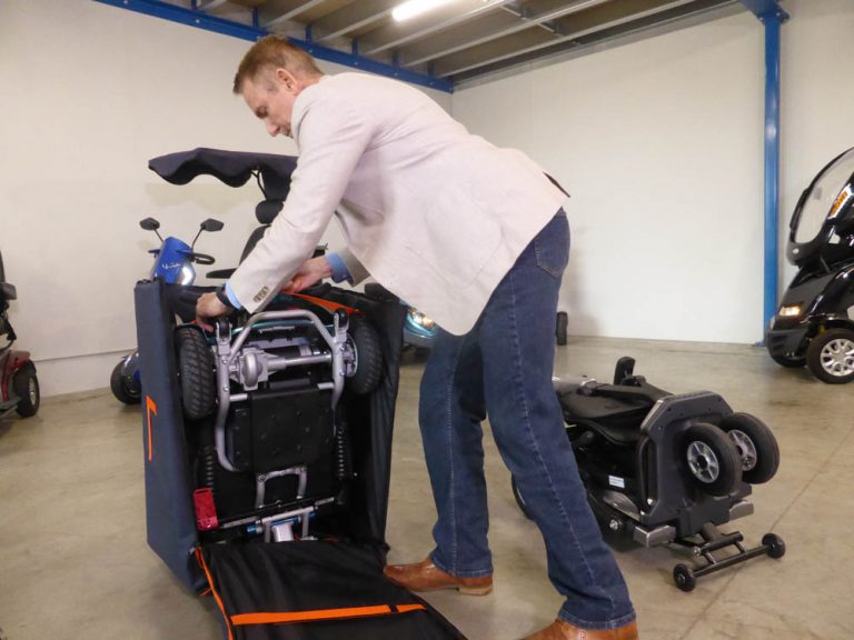 Out & About Healthcare – Brio Range of portable travel scooters