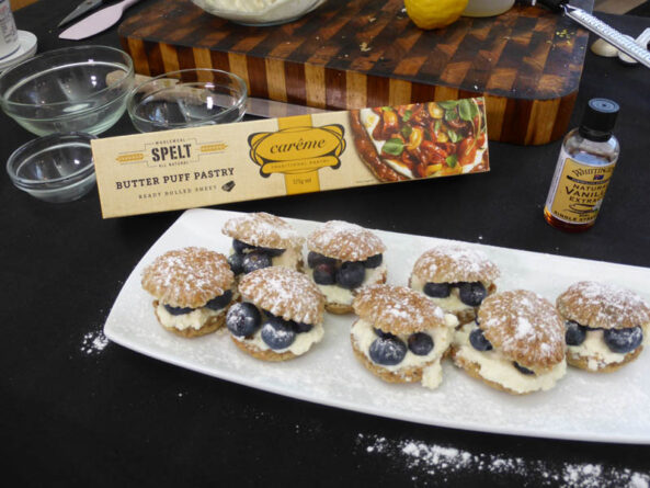 P1220365 Archival image from The Herdsman Market – Blueberry Puff Pastry Cheesecakes