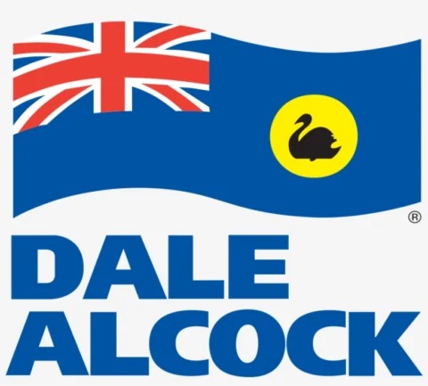 DALE ALCOCK LOGO Archival image from Dale Alcock Homes – Palladian Two Storey Display Home