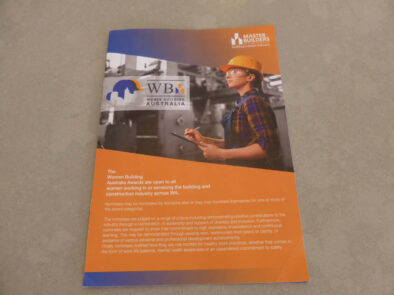 P1230068 Archival image from Master Builders WA – Women Building Australia