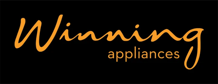 Winning Appliances Logo Pantone Orange on black Archival image from Winning Appliances – Induction