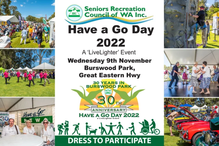 SRCWA Have a Go Day 2022 Archival image from 2022 Have A Go Day – 11th November – Burswood Park – It is FREE!