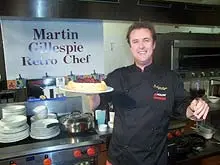 Cooking With Martin Gillespie - Retro Chef - archival photograph
