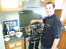 Cooking with Martin Gillespie - Retro Chef - archival photograph