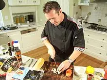 Cooking With Martin Gillespie - Retro Chef - archival photograph