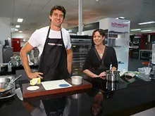 Retravision 'Cooking with Embers - Sizzling Garlic Prawns' - archival photograph