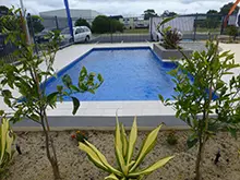 Pool Controls - archival photograph