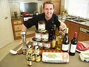 Cooking with Martin Gillespie - Retro Chef - archival photograph