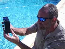 Pool Controls - archival photograph