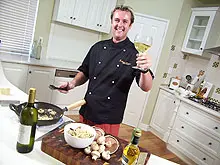 Cooking With Martin Gillespie - Retro Chef - archival photograph