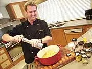 Cooking With Martin Gillespie - Retro Chef - archival photograph