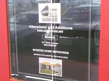 Modern Home Improvers 'MBA Housing Excellence Award Winner' - archival photograph