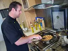 Cooking With Martin Gillespie - Retro Chef - archival photograph