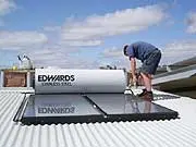 Edwards Solar Hot Water - archival photograph