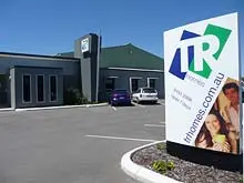 TR Homes 'Made using BlueScope Steel' - archival photograph