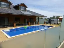 WA GLASS POOL FENCING - archival photograph