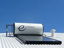 Edwards Solar Hot Water - archival photograph