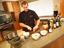 Cooking with Martin Gillespie - Retro Chef - archival photograph