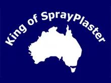 King of Spray Plaster - archival photograph
