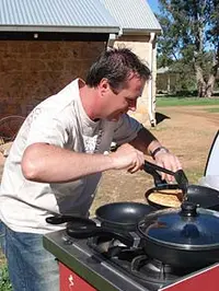 Cooking With Martin Gillespie - Retro Chef - archival photograph
