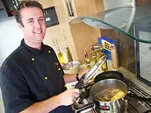 Cooking With Martin Gillespie - Retro Chef - archival photograph