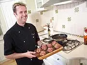 Cooking With Martin Gillespie - Retro Chef - archival photograph