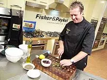 Cooking With Martin Gillespie - Retro Chef - archival photograph