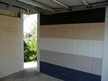 Centurion Garage Doors 'Made using BlueScope Steel' - archival photograph