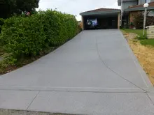 PM SPRAY ON PAVING - archival photograph