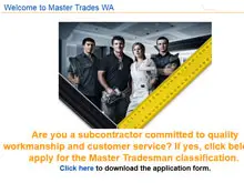 Master Builders 'Master Tradesmen website' - archival photograph