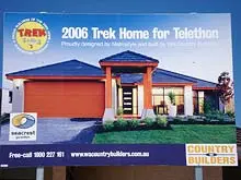 WA Country Builders - Telethon Trek Home - archival photograph