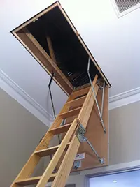 Attix Roof Access '$8000 Dust Proof Room Conversion Competition' - archival photograph