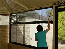 Aussie Outdoor Alfresco Cafe Blinds - archival photograph