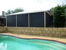 Aussie Outdoor Alfresco Cafe Blinds - archival photograph