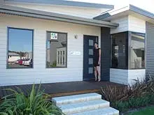 TR Homes 'Made using BlueScope Steel' - archival photograph