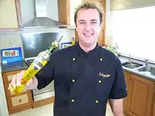 Cooking With Martin Gillespie - Retro Chef - archival photograph