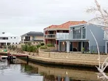 Basilica Place Bunbury 'Three superb canal houses for sale' - archival photograph