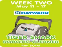 PoolWerks "Win a Hayward Tiger Robotic Cleaner' - archival photograph