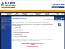 Master Builders 'Master Tradesmen website' - archival photograph