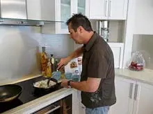 Cooking With Martin Gillespie - Retro Chef - archival photograph