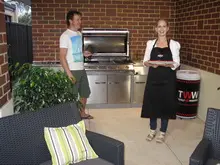 Cannon Foods Gourmet Chevups Barbeque with Garden Salad - archival photograph