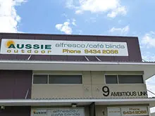 Aussie Outdoor Alfresco Cafe Blinds - archival photograph